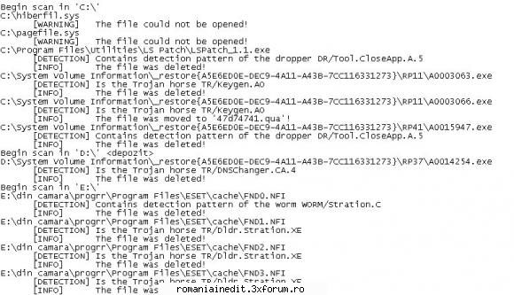 warning. - multumesc pt sfaturi. Am instalat avira si utati - Tech Support