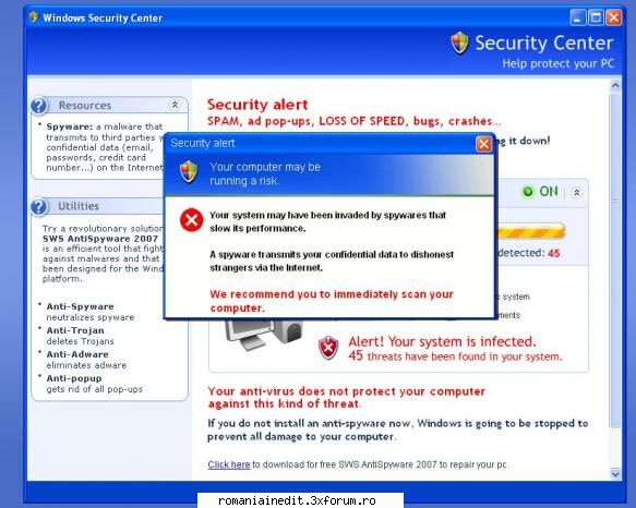 warning. - m-am bucurat degeaba. primul lucru afisat pe - Tech Support