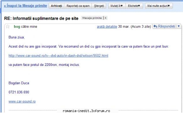 witson gps - imi pare rau pentru tine, dar raspunsul cred ca - Mobile/ PDA / GPS Tech Support